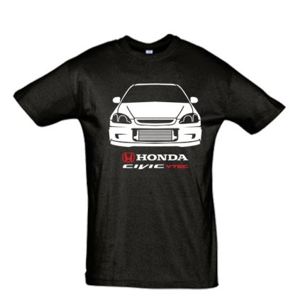 Μπλουζάκι με τύπωμα Honda Civic Vtec