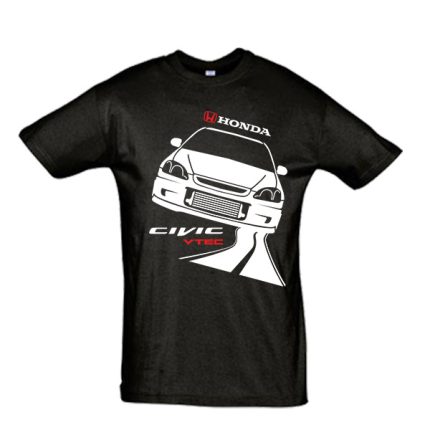 Μπλουζάκι με τύπωμα Honda Civic Vtec Road